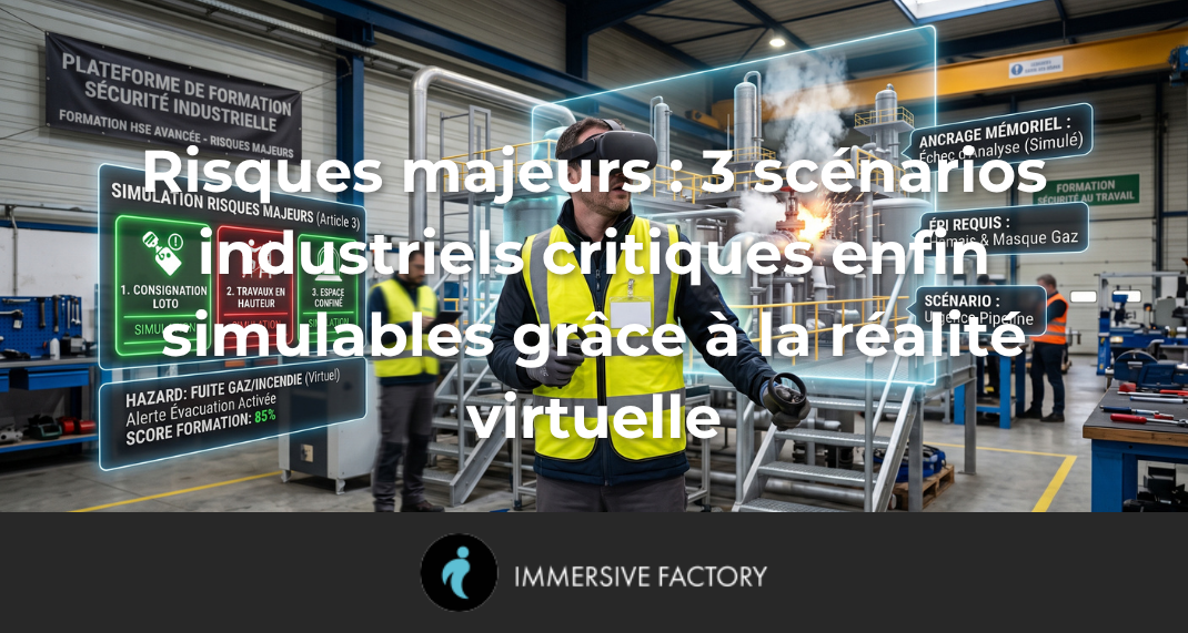 Risques majeurs : 3 scénarios industriels critiques enfin simulables grâce à la réalité virtuelle