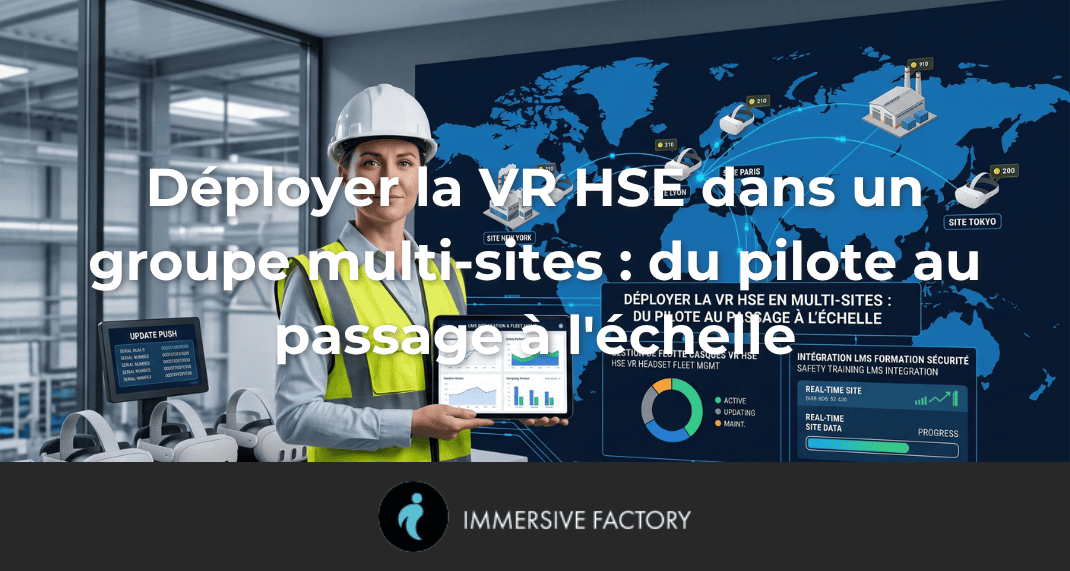 Déployer la VR HSE dans un groupe multi-sites : du pilote au passage à l'échelle