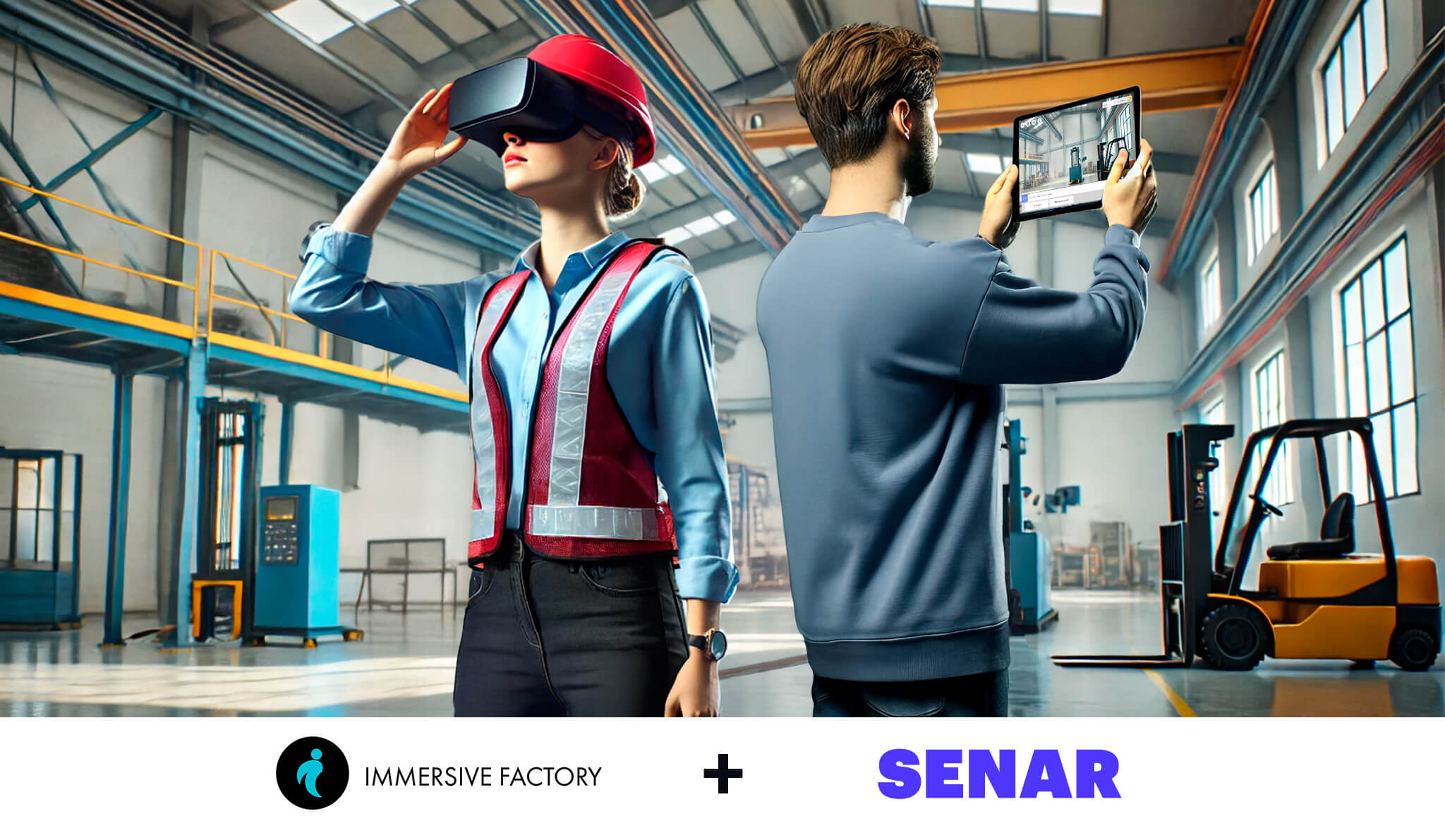 Immersive Factory et Senar s'unissent pour proposer la suite de formation immersive (AR/VR) la plus complète du marché.
